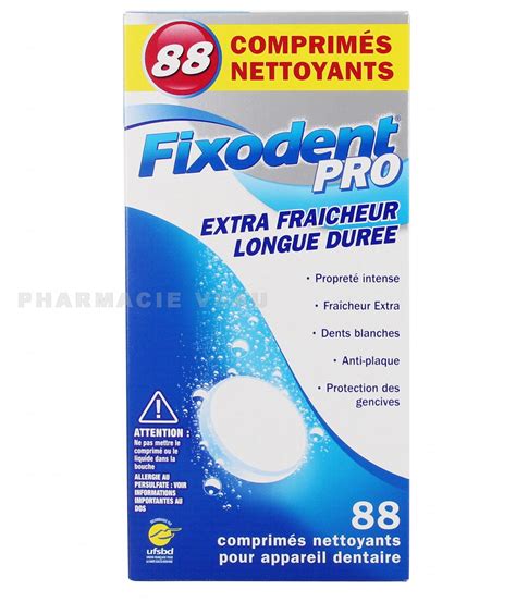 Fixodent Pro Extra Fraicheur Boite De Comprim S Nettoyants Lot De