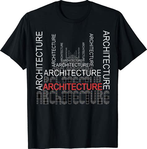 Architect Architecture T Shirt Black