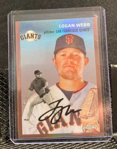 Logan Webb 2023 Topps Chrome Platinum Rose Gold 43 75 Giants EBay