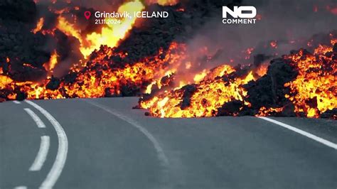 Islanda La Spettacolare Eruzione Del Vulcano Nella Penisola Di