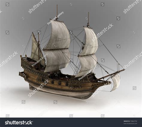 Medieval Sail Ship Stock Photo 75862732 Shutterstock