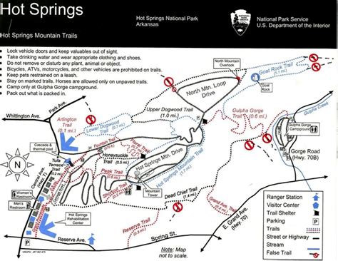 Camping-Maps-Trails - Hot Springs National Park