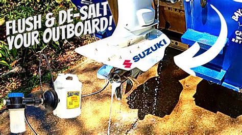 How To FLUSH And DE SALT Your Outboard Motor PROPERLY YouTube