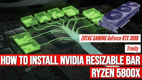 How To Install NVIDIA RESIZABLE BAR RTX 3090 Ryzen 5800X ASUS B 550 E