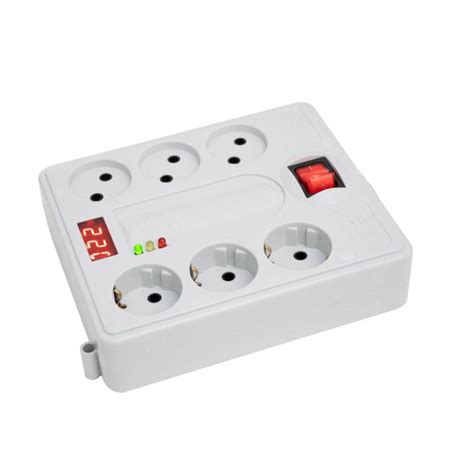 قیمت و خرید محافظ ولتاژ پارت الکتریک مدل 6 شاخه کد P-1800