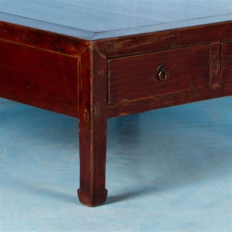 Antique Chinese Red Lacquered Coffee Table Chairish