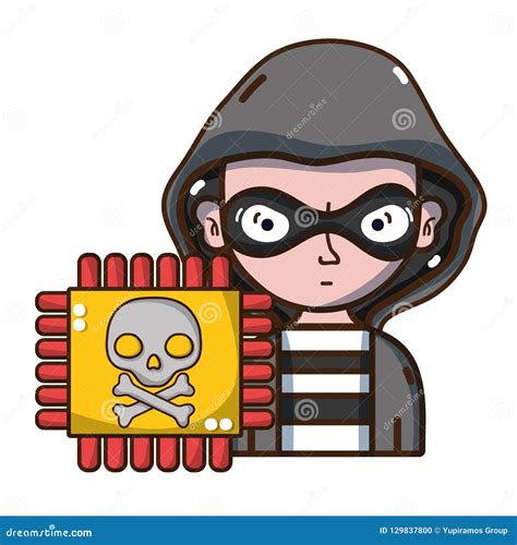 Hacker Cartoon Series Vector Illustration 11785452