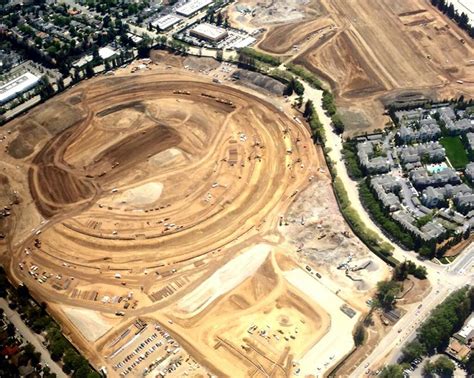 Aerial Photo Shows Outline of Apple's Spaceship Campus Taking Shape ...