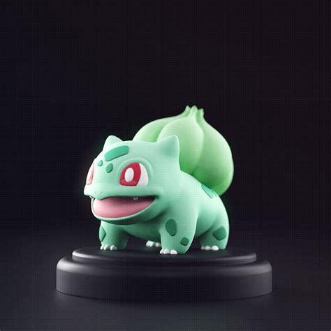 Descargar archivo STL gratis Pokemon Bulbasaur Diseño para imprimir