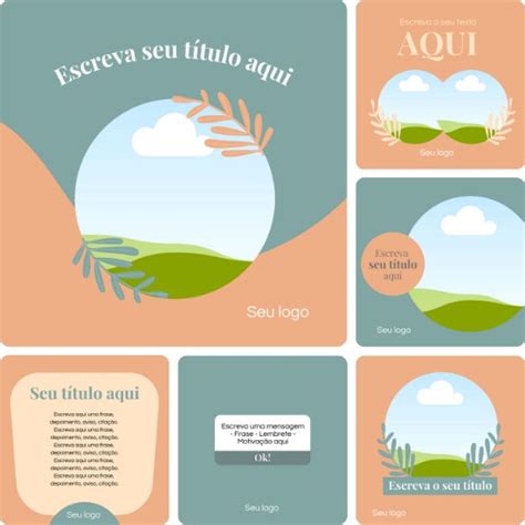 Posts Prontos Para Yoga Edit Veis No Canva Pack Artes