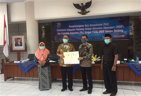 Penandatanganan Mou Dan Pks Pemkab Rembang Dengan Undip