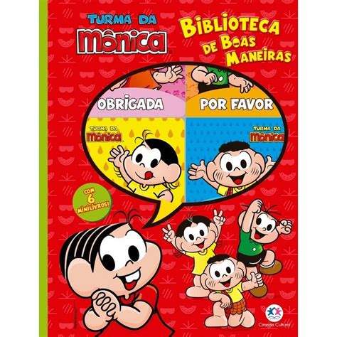 Boas Maneiras Turma Da Monica - Turma Da Monica- Boblioteca De Boas Maneiras | Shopee Brasil