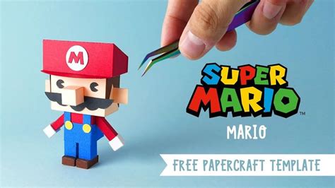 ️ Free Papercraft Template Mario From Super Mario Diy How To Make