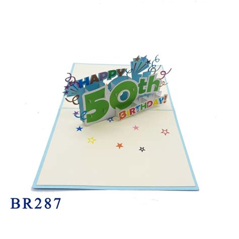 50th Birthday Pop Up Card