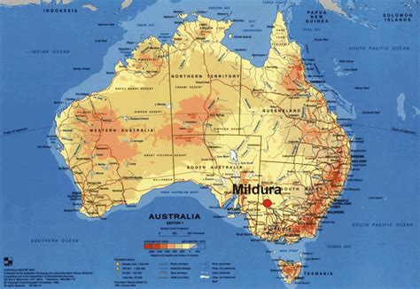 Mildura Map - Australia