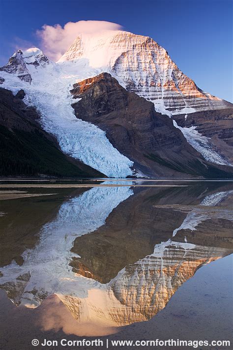 Berg Lake Sunrise Reflection 1 Photo Picture Print Cornforth Images