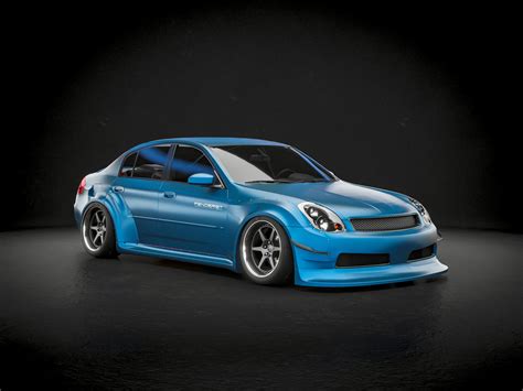 Fenderist Spec S Full Set Wide Body Kit Infiniti G35 Nissan Skyline V35 2005 2007