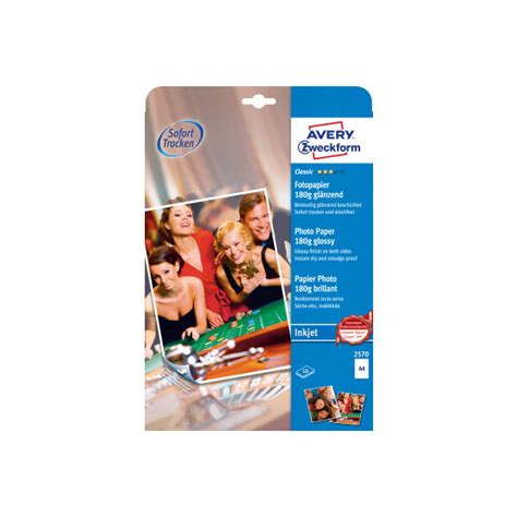 AVERY Zweckform Inkjet Foto Papier A4 180 G Qm Glossy CHF 16 23