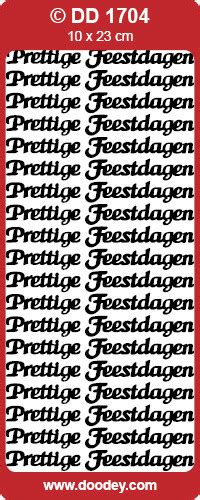 Doodey Stickervel Prettige Feestdagen Multicolor DD1704 Locatie F116