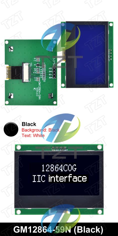 Tzt Iic Lcd Module X I C St S Cog Graphic Display Screen