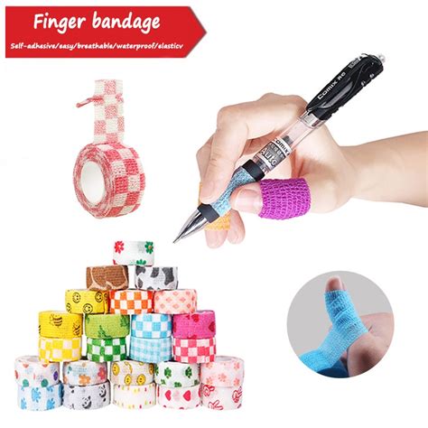 2 5cm 4 5m Writing Finger Bandage Elastic Movement Self Adhesive