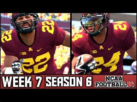 Ncaa Football Dynasty Week Vs Northwestern Season Youtube