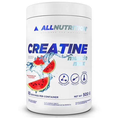 Allnutrition Creatine 500g Kreatyna Monohydrat SiŁa Masa Tauryna