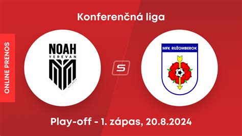 FC Noah MFK Ružomberok dnes ONLINE play off Konferenčná liga LIVE