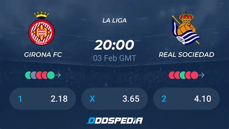 Girona FC vs Real Sociedad» Predictions, Odds, Live Score & Stats