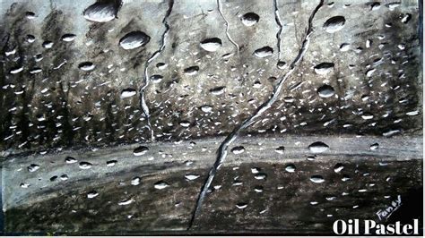 Rainy Drop Drawing With Oil Pastel | Drawing Pictures Of Rainy Season ...