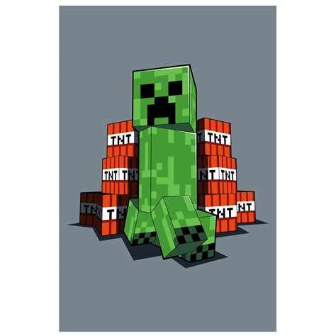 Minecraft Szara Narzuta Koc X Cm Oeko Tex Minecraft Sklep