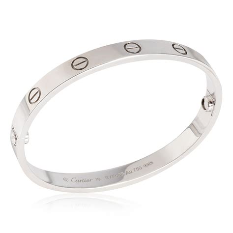 Cartier Love Bracelet In 18k White Gold For Sale At 1stDibs Crd