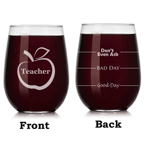 Teacher Wine Glass Stemless Or Stemmed Funny Fill Lines Good Etsy