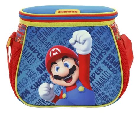 Lonchera Termica Chenson Mario Bros Ikerr Color Azul Mercadolibre