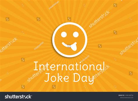 International Joke Day Background Illustration Happy Stock Illustration