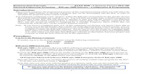 4530 PLC 1D RSLogix 5000 Software I RSLOGIX 5000 SOFTWARE RSLogix