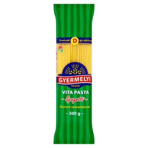 Gyermelyi Vita Pasta Spagetti Durum száraztészta 500 g eMAG hu