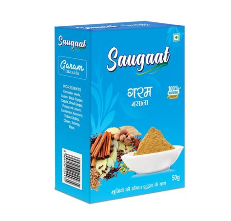 Saugaat Garam Masala Packaging Size 50 G Packaging Type Box At Rs