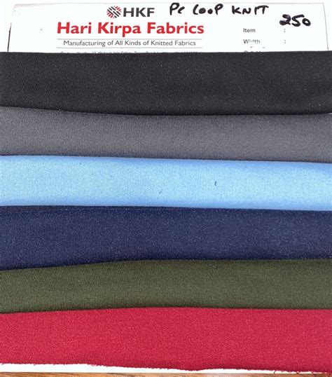 43 45 PC Loop Knit Fabric Normal Wash GSM 240 250 At Rs 345 Kg