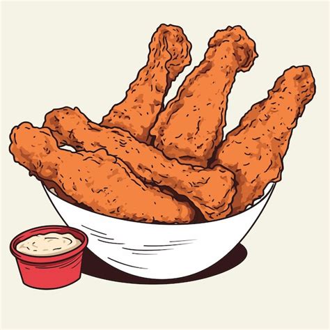 Premium Vector Fried Chicken