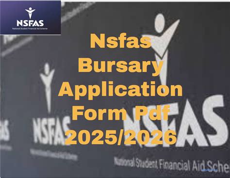 Nsfas Bursary Application Form Pdf 2025 2026