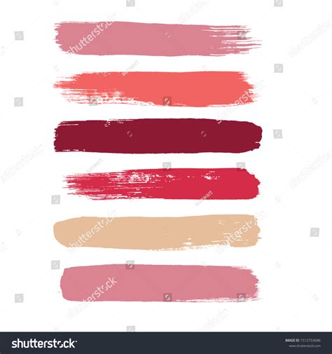 Makeup Strokes Beauty Cosmetic Nude Brush Stock Vector Royalty Free 1512753686 Shutterstock
