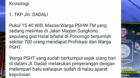 Kronologi Kejadian Pshw Dan Psht Di Madiun Youtube