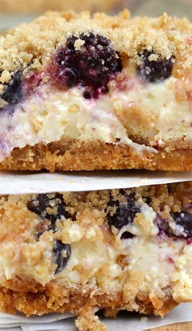 Blueberry And Boysenberry Lemon Cheesecake Bars Lemon Cheesecake Bars