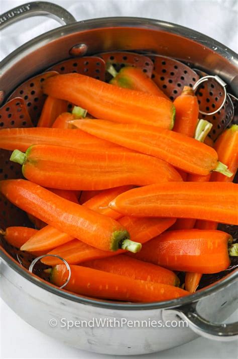 Steamed Carrots Freezer Friendly Spend With Pennies