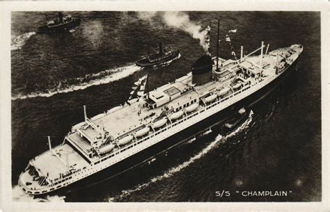 S S Champlain Cie Gle Transatlantique Ships Cartorum