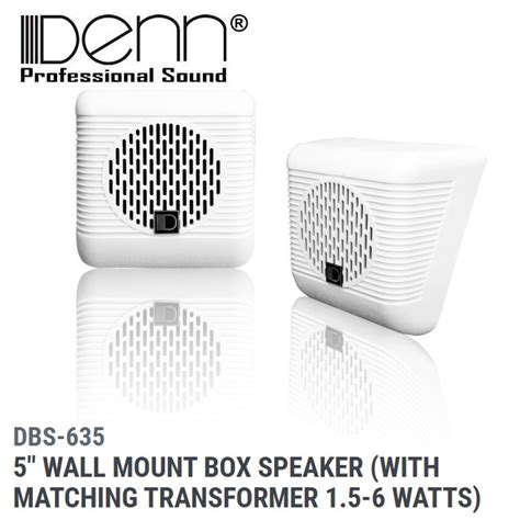 DENN DBS-635 5" Wall Mount Box Speaker (1 unit) | Shopee Malaysia