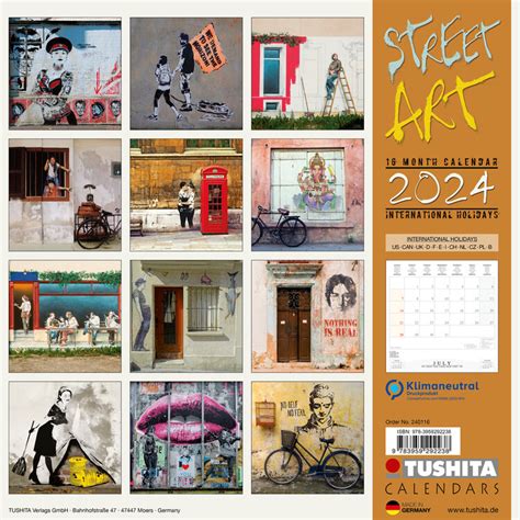 World Street Art Wall Calendars 2024 Buy At