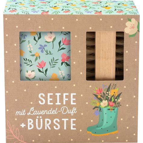 Geschenkset Seife Bürste Garten Glück 47730