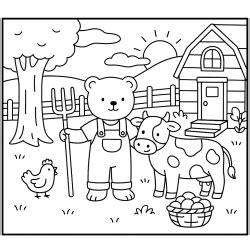 Bobbie Goods Fazenda Para Imprimir - Desenhos estilo Bobbie Goods para Imprimir e Colorir